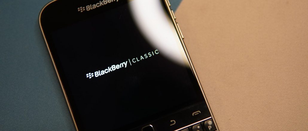 Un téléphone BlackBerry