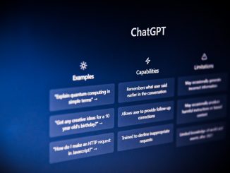 L'interface de l'IA ChatGPT